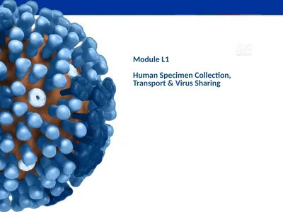 Module L1 Human Specimen Collection, Transport &