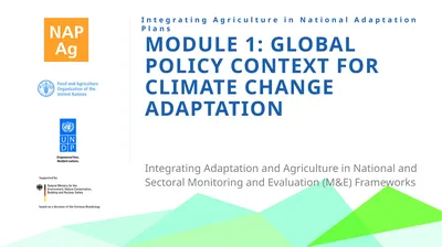 Module 1: GLOBAL POLICY CONTEXT FOR CLIMATE CHANGE