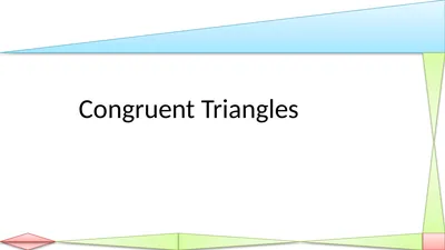Congruent Triangles Geometry Chapter 5 This