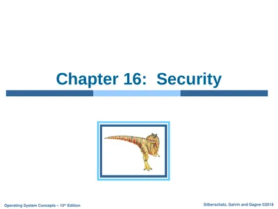 Chapter 16: Security Chapter 16: Security The