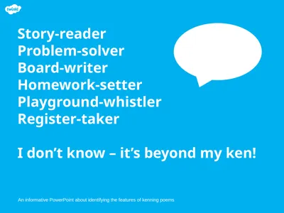 An informative PowerPoint about identifying the