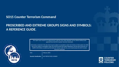 SO15 Counter Terrorism Command PROSCRIBED AND