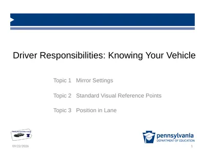 Driver Responsibilities: Knowing Your Vehicle