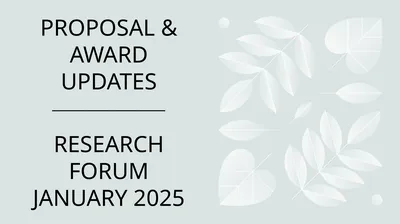 PROPOSAL & AWARD UPDATES _________________