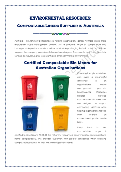 Compostable Liners Supplier in Australia