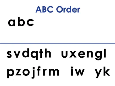 ABC Order Activity: This activity is designed to