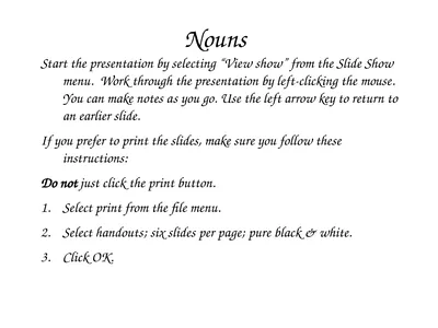 Start the presentation by selecting “View show”