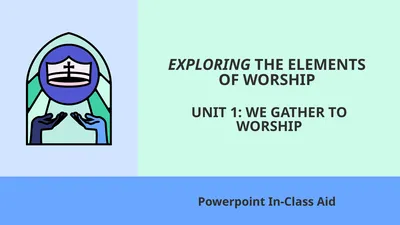 Powerpoint In-Class Aid EXPLORING THE ELEMENTS OF