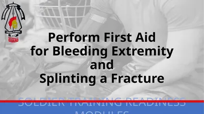 Perform First Aid for Bleeding Extremity and