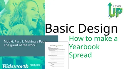 Basic Design How to make a Yearbook Spread Mod 6,