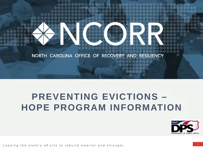 Preventing evictions – HOPE Program Information