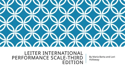 Leiter international performance scale-third