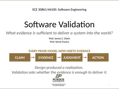 ECE 30861/46100: Software Engineering 1 Software