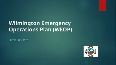 Wilmington Emergency Operations Plan (WEOP)