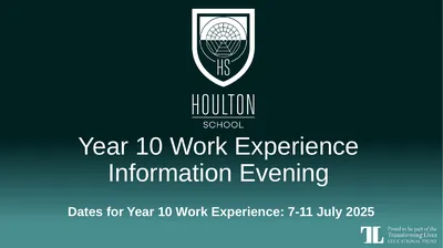 Year 10 Work Experience Information Evening Dates