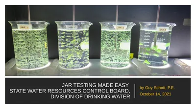 JAR TESTING MADE EASY STATE WATER RESOURCES