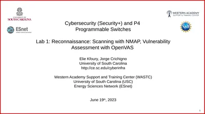 1 Cybersecurity (Security+) and P4 Programmable