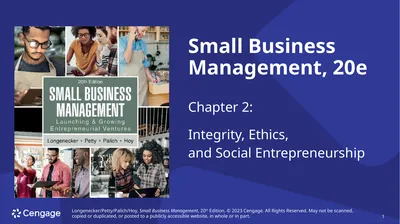 Small Business Management, 20e Chapter 2: