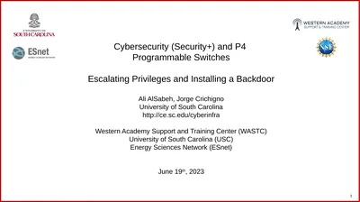 1 Cybersecurity (Security+) and P4 Programmable