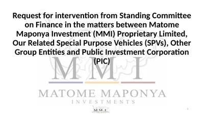 Request for intervention from Standing Committee