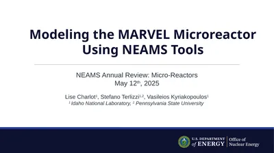 Modeling the MARVEL Microreactor Using NEAMS Tools