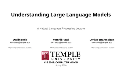 Understanding Large Language Models A Natural