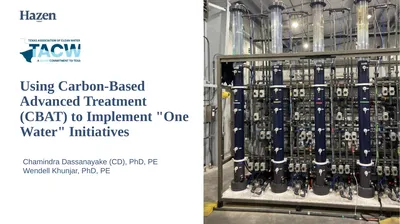 Using Carbon-Based Advanced Treatment (CBAT) to