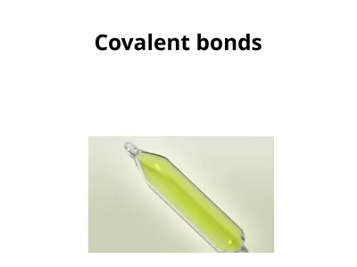 Covalent bonds When metals react with non-metals