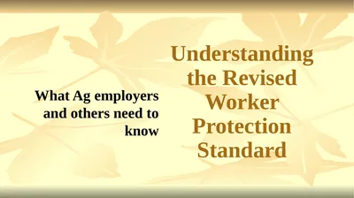 Understanding the Revised Worker Protection