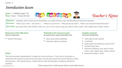 Introduction lesson Greetings, ask & answer