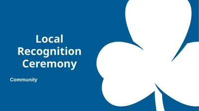 Local Recognition Ceremony Community Introducing