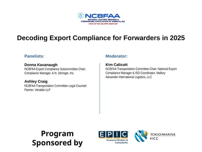 Decoding Export Compliance for Forwarders in 2025