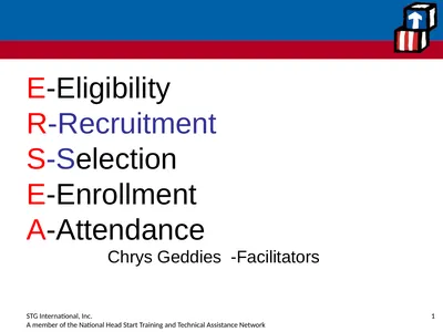 EE E-Eligibility R-Recruitment S-Selection