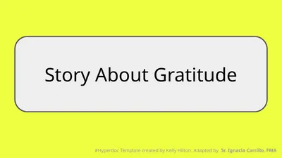 Story About Gratitude #Hyperdoc Template created