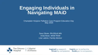 Engaging Individuals in Navigating MAiD Champlain
