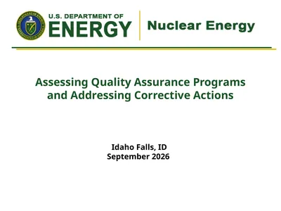 Assessing Quality Assurance Programs and