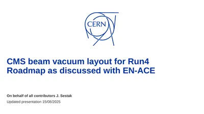 CMS beam vacuum layout for Run4 Roadmap as