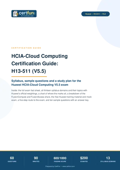 HCIA-Cloud Computing Certification Guide: H13-511 (V5.5)