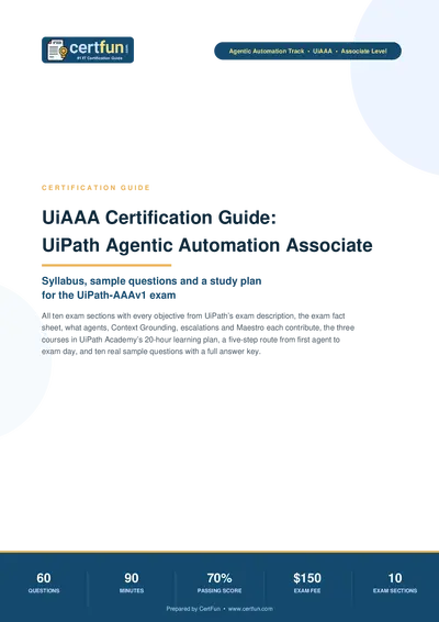 UiAAA Certification Guide: UiPath Agentic Automation Associate