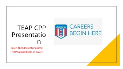TEAP CPP Presentation [Insert TEAP/Presenter’s