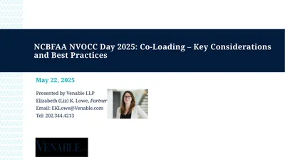 NCBFAA NVOCC Day 2025: Co-Loading – Key