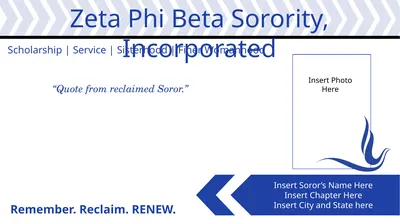 Insert Soror’s Name Here Insert Chapter Here