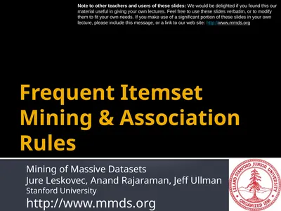 Frequent Itemset Mining & Association Rules Mining