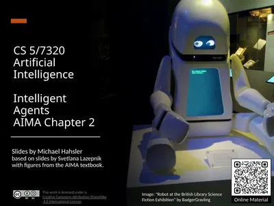 CS 5/7320 Artificial Intelligence Intelligent