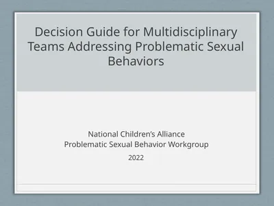 Decision Guide for Multidisciplinary Teams