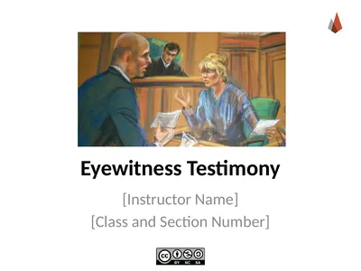 Eyewitness Testimony [Instructor Name] [Class and