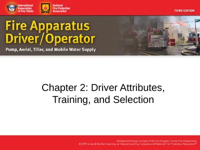 Chapter 2: Driver Attributes, Training, and