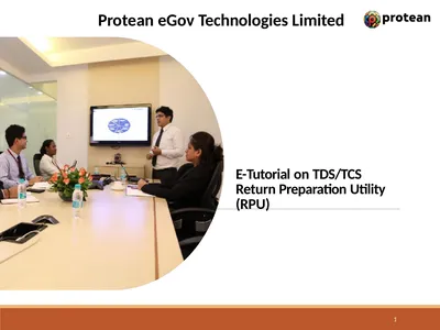 E-Tutorial on TDS/TCS Return Preparation Utility