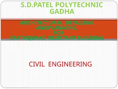 ARCHITECTURAL DETAILING ANDPLANNING, FOR