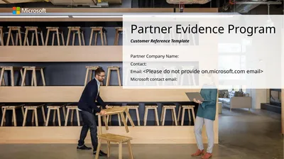 Partner Evidence Program Customer Reference